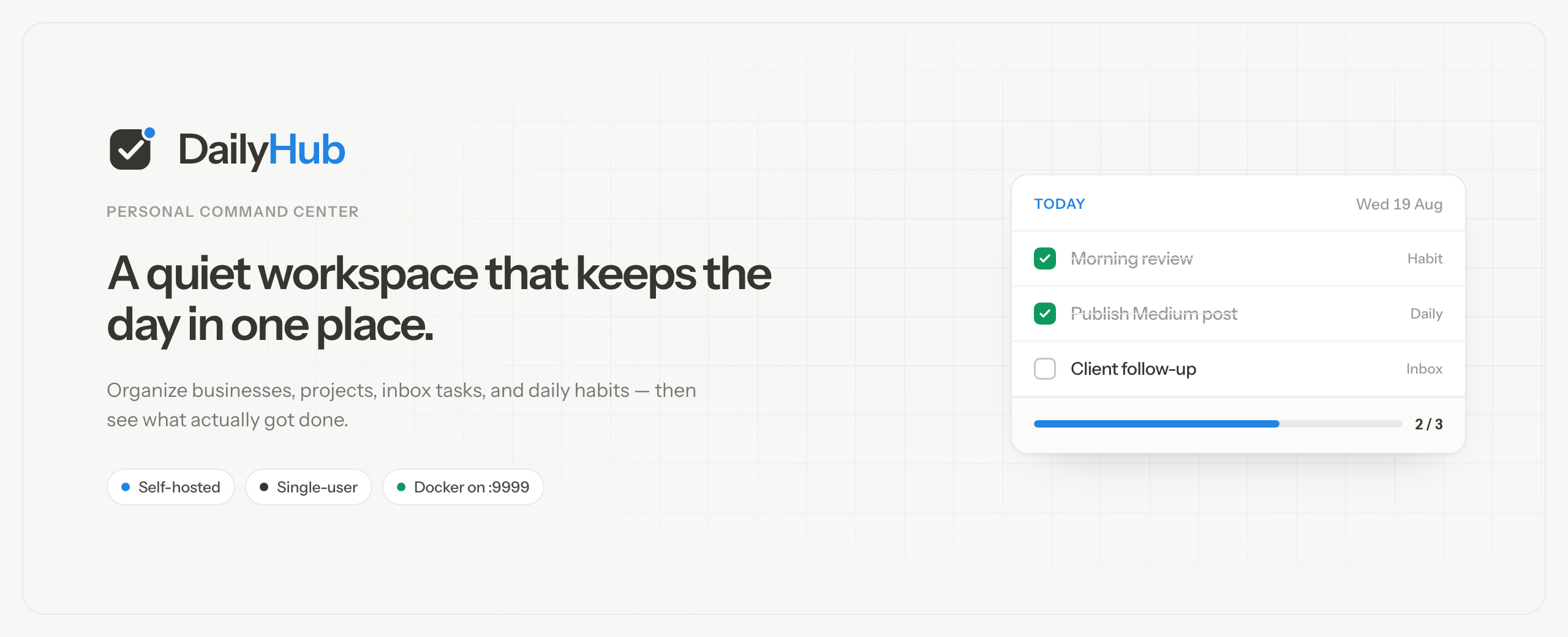 DailyHub banner