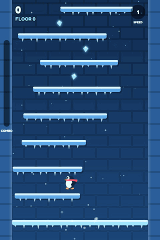 Pengu climbing the Ice Cave and chaining combos