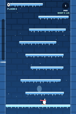 Daily Tower run racing a translucent ghost